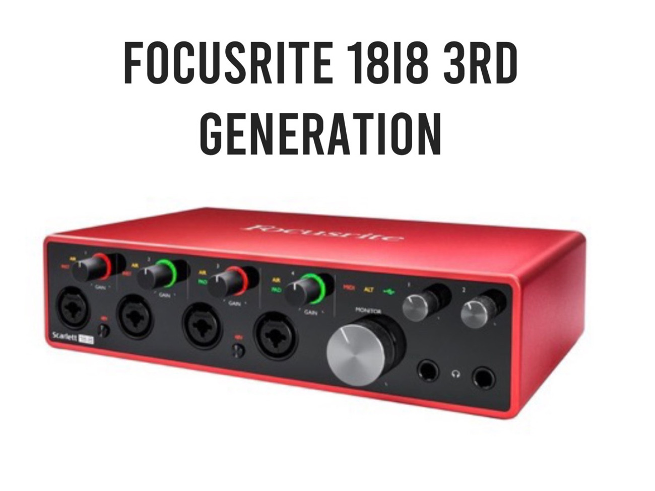 Focusrite scarlett 18i8 audio interface 
