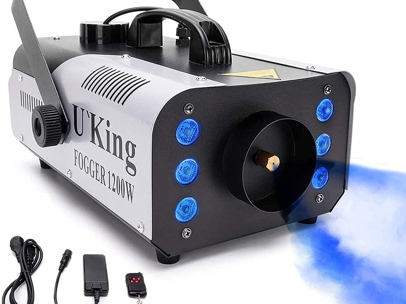 Fog machine, 1200w smoke machine 6leds rgb lighting