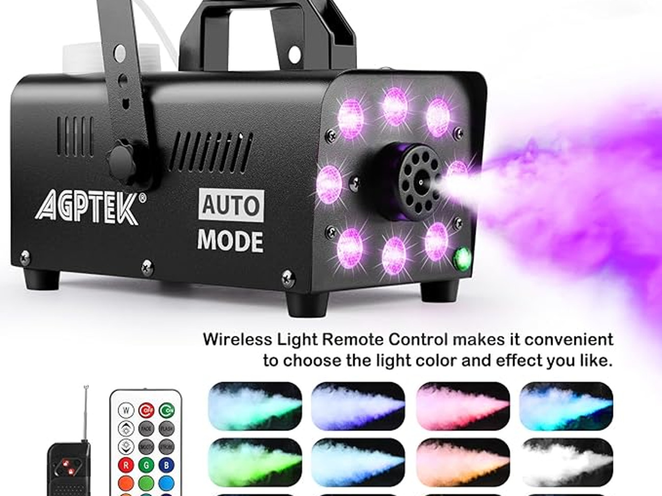 Fog/smoke machine with led lights and rgb light effect