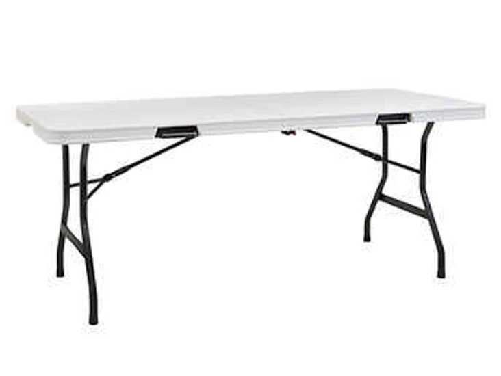 Folding table for parties, dinner settings, craft shows, etc.