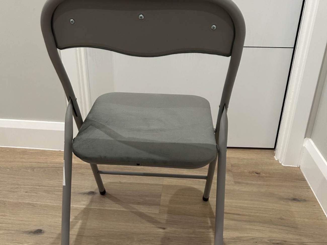 Foldable cushain steel chair