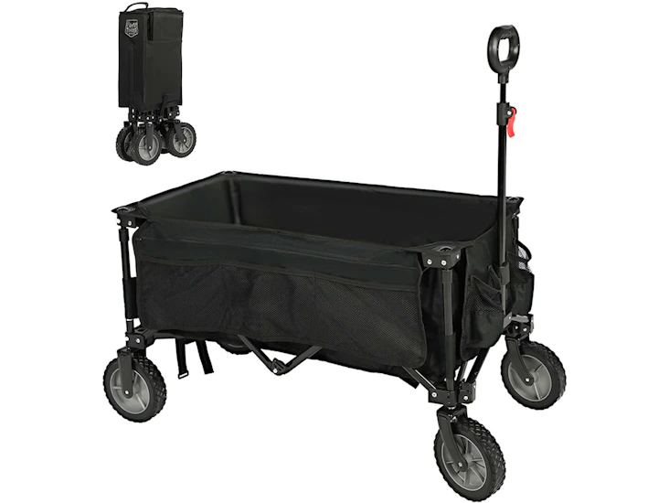 Folding trolley cart on wheels/heavy duty/adjustable handle