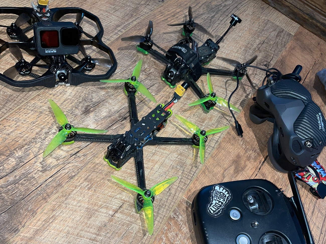 Fpv drone and pilot