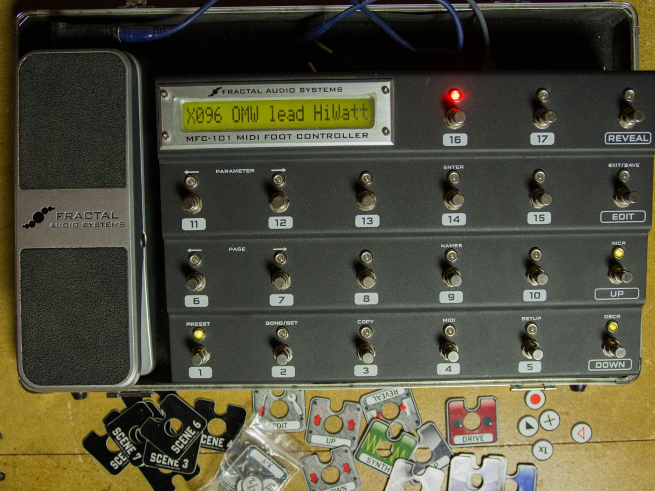 Fractal audio mfc-101 foot controller + fas ev pedal