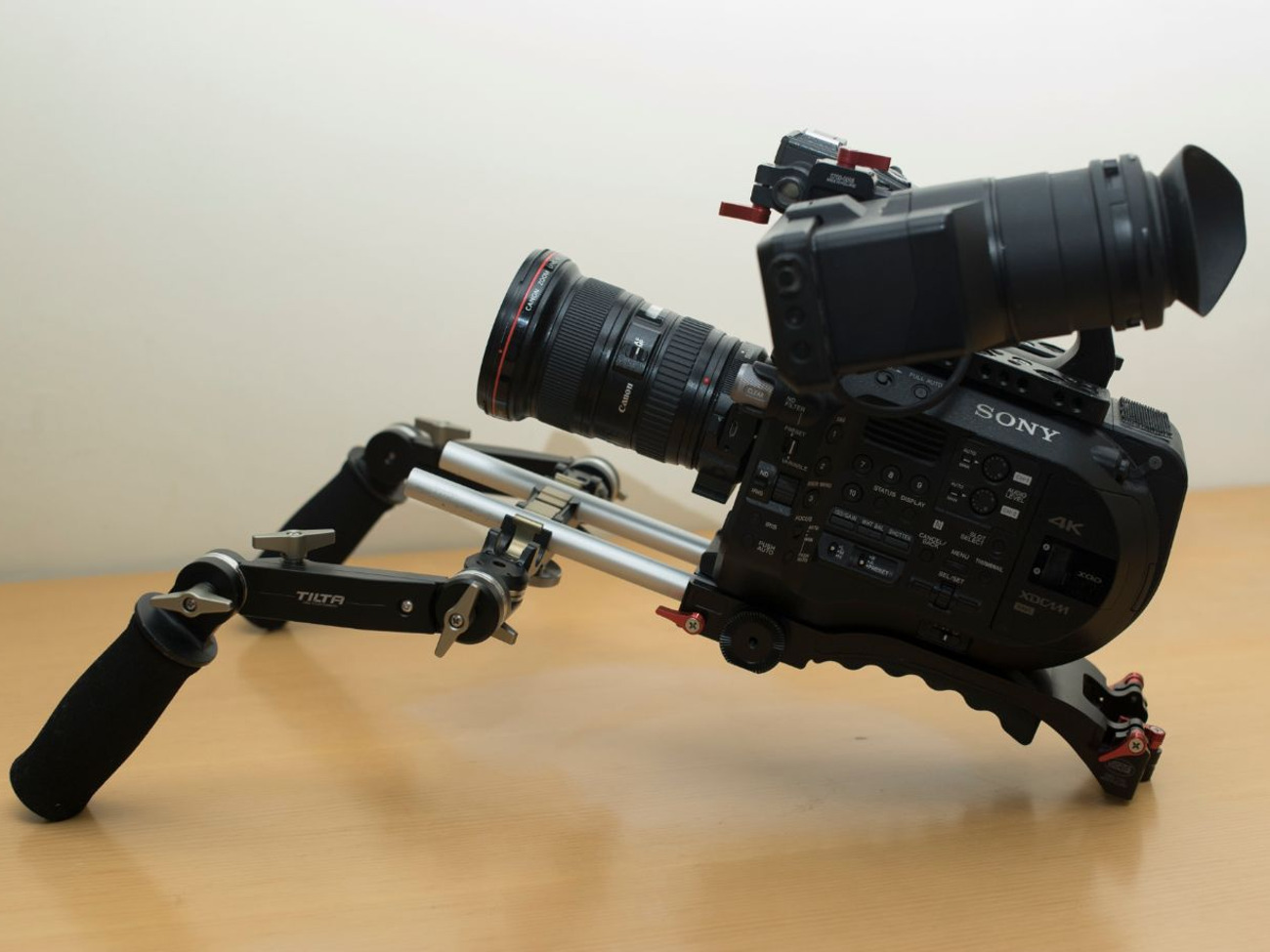 Sony fs7 ii with tilta handgrip