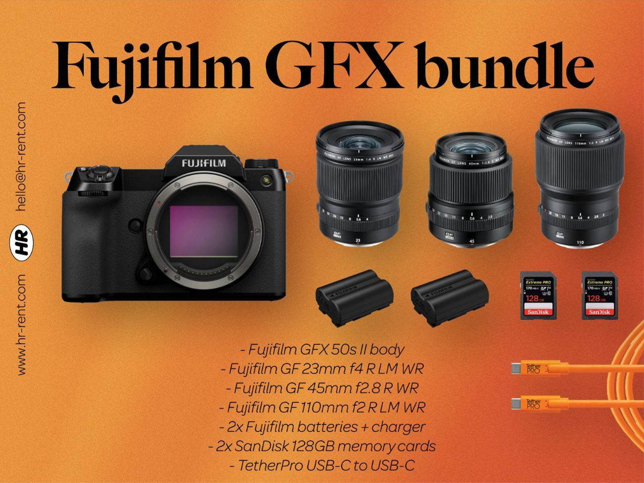 Fuji fujifilm gfx 23mm + 45mm + 110mm lens (fujifilm gfx)