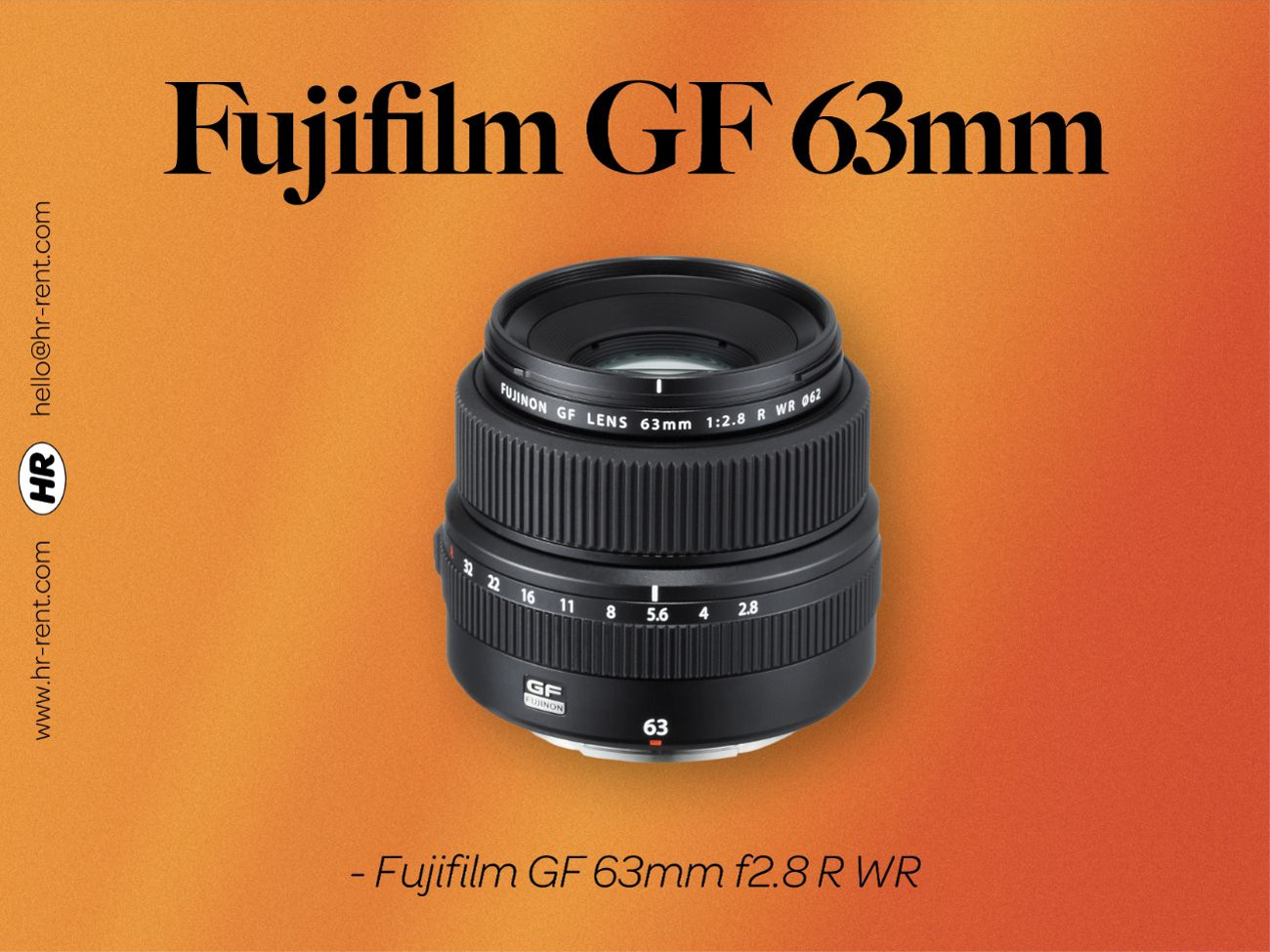 Fuji fujifilm gf 63mm f2.8 lens (fujifilm gfx)