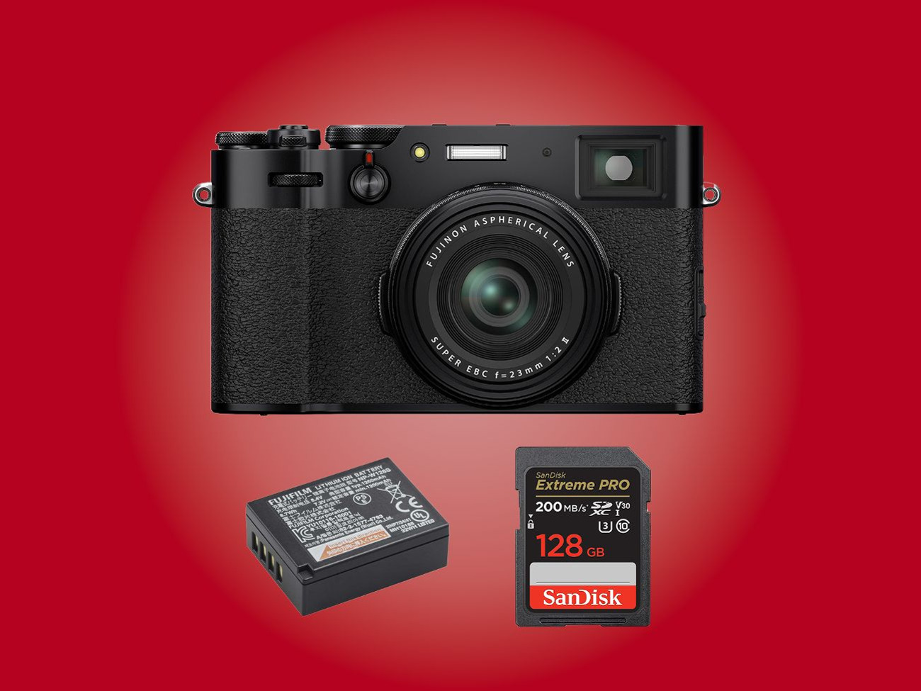 Fuji x100vi camera + memory card and spare battery