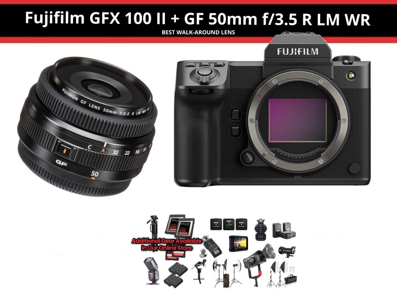 Fujifilm gfx 100 ii + gf 50mm f3.5 