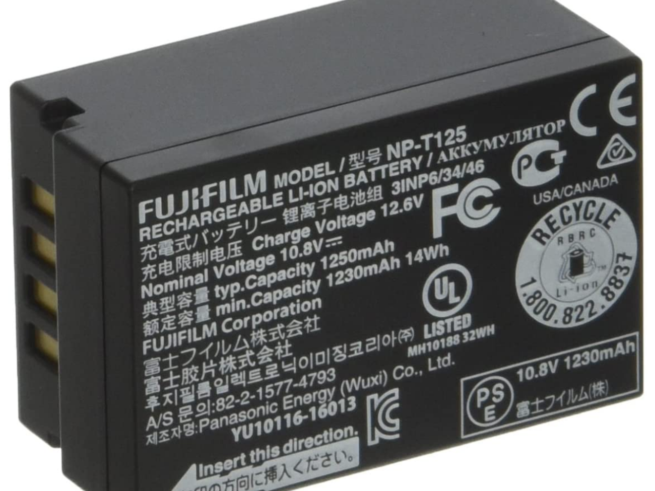 Fujifilm np-t125 batteries