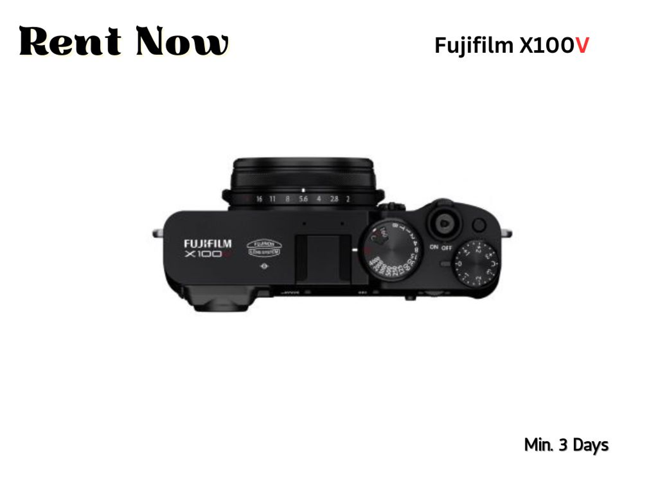 Fujifilm x100v with free accessories 