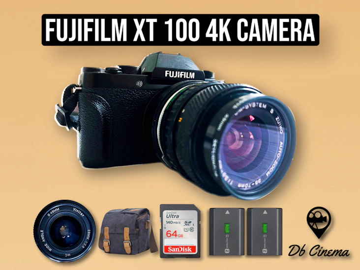 Fujifilm xt 100 film 4k and photography camera kit