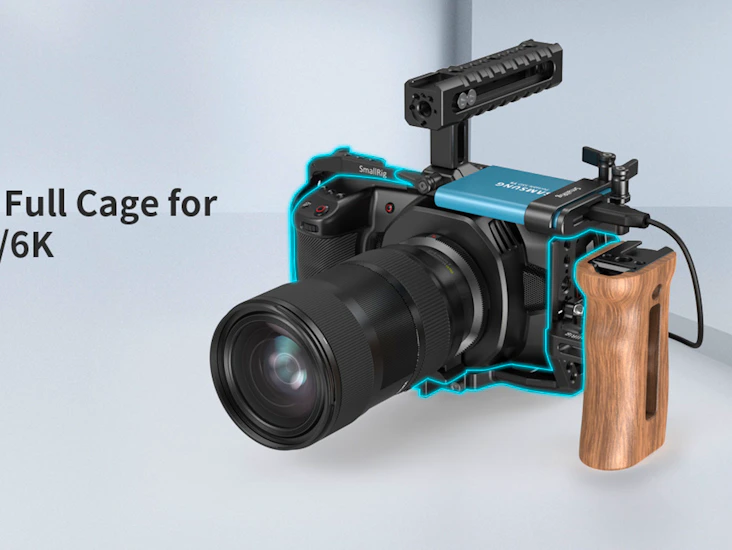 Film rig for black magic pocket cinema camera 6k