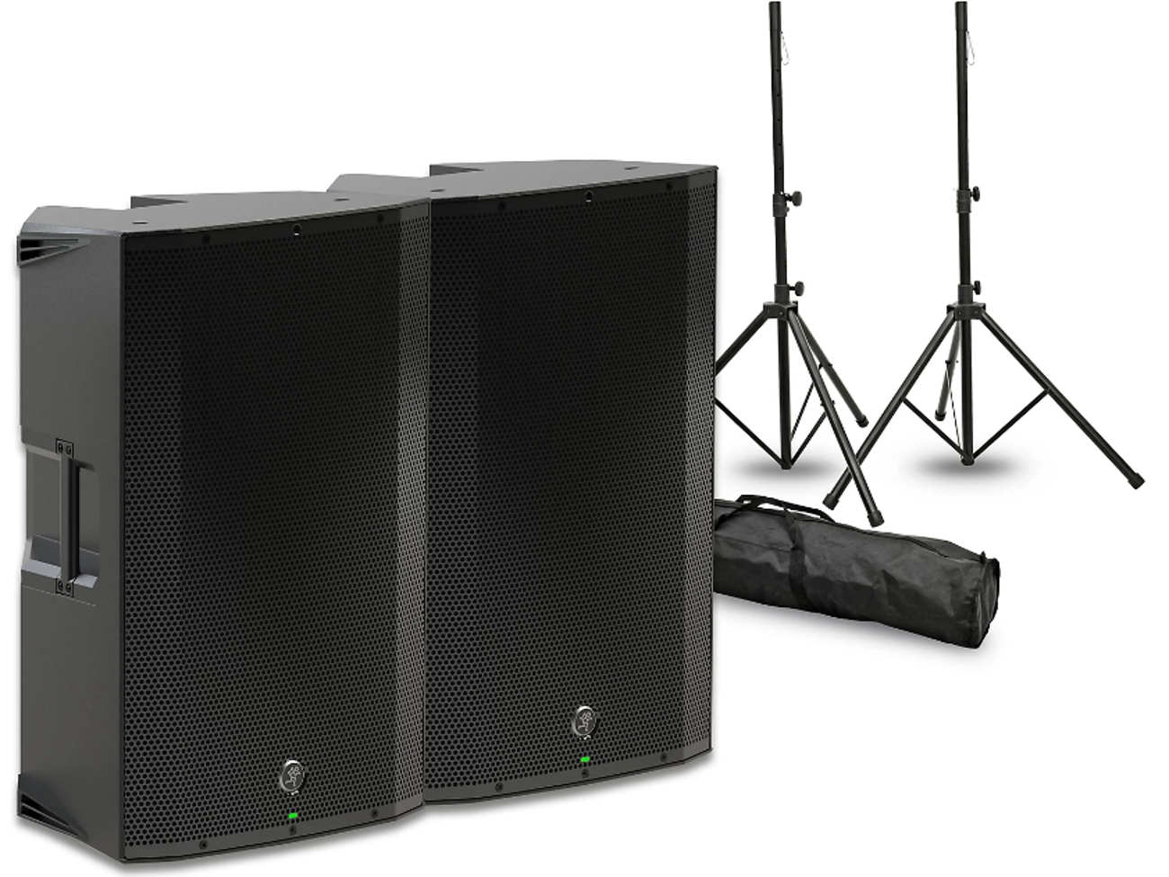 Full pa system | powered speakers | stands | mixer | mic