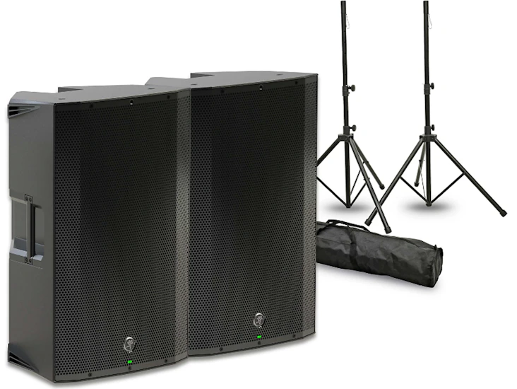Full pa system | powered speakers | stands | mixer | mic