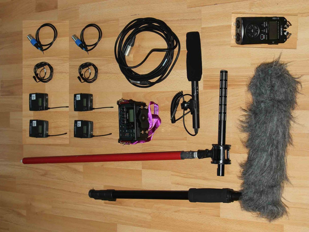 Full pro 2 audio boom radio location recording kit
