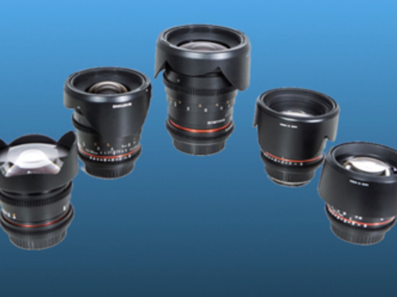 Full set of ef primes (14, 24, 35, 50, 85mm)