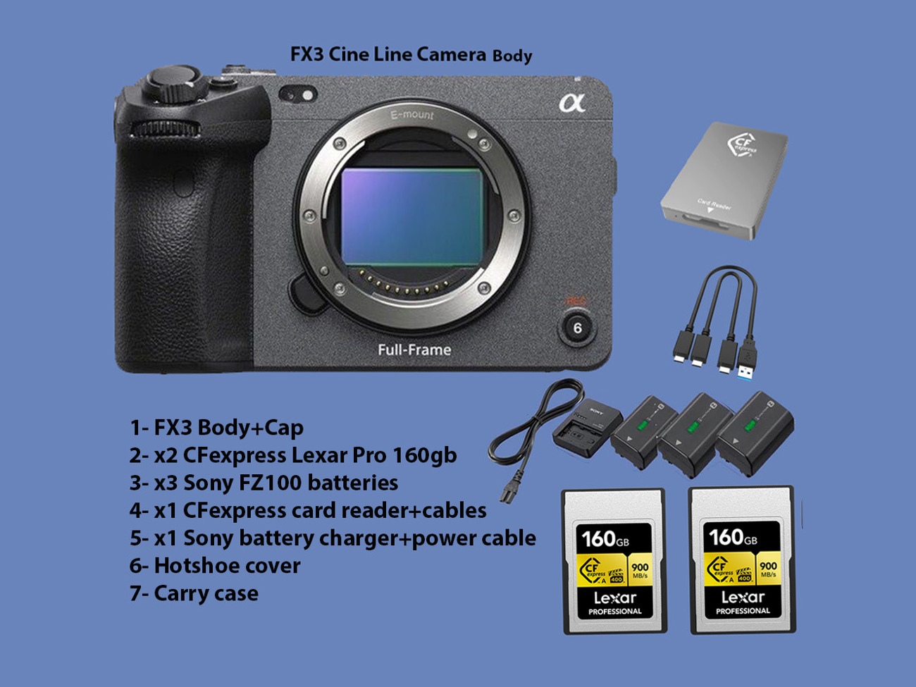 Fx3 cinema line camera