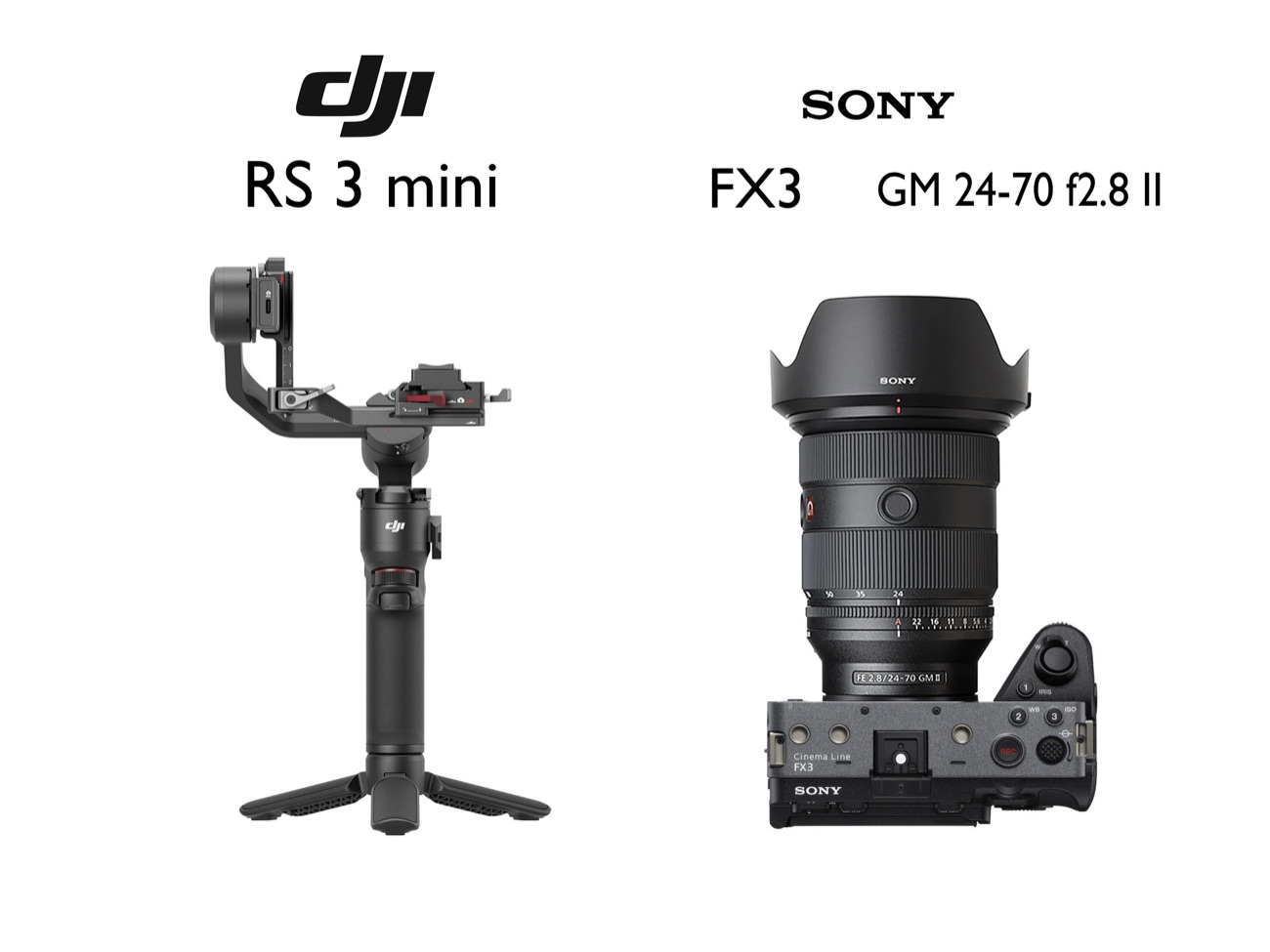 Fx3 sony fx3 -gm 24-70 f2.8 -  dji rs 3 mini gimbal bespoke