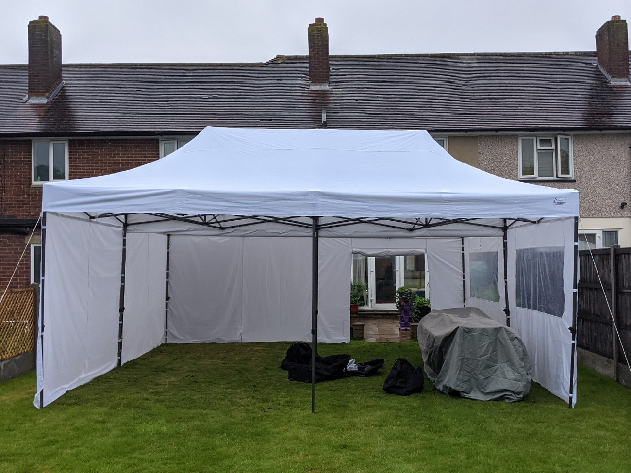 Rent Gazebo 6mx6m High Quality 20FTx20FT White Black from Just In Time Cooperative Dario B Rye Lane Southwark for 13.33 100 day