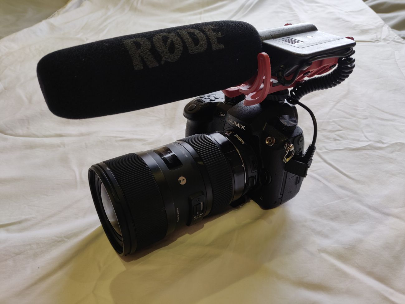 Gh5 w/v-log , metabones, sigma 18-35 & rode videomic