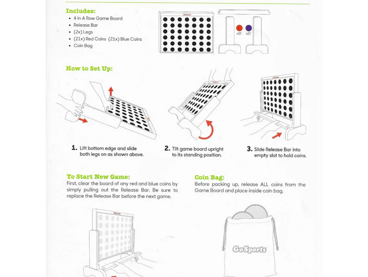 Giant connect four - 4 ft wide!