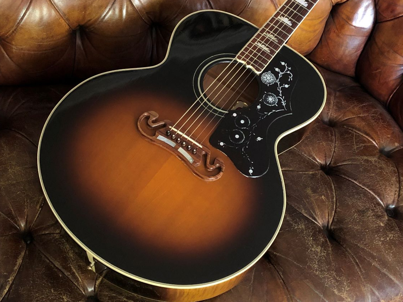 Gibson j-200 100 years acoustic guitar 1993