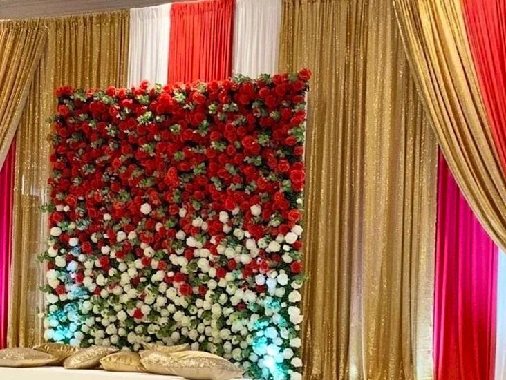 Discounted rate- glamour flower wall