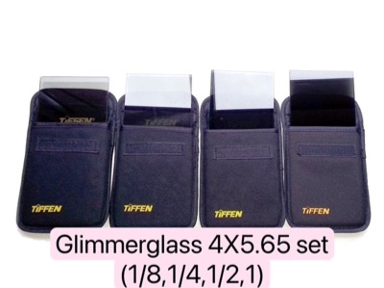 Glimmerglass 4x5.6 filters set (1/8,1/4,1/2,1)