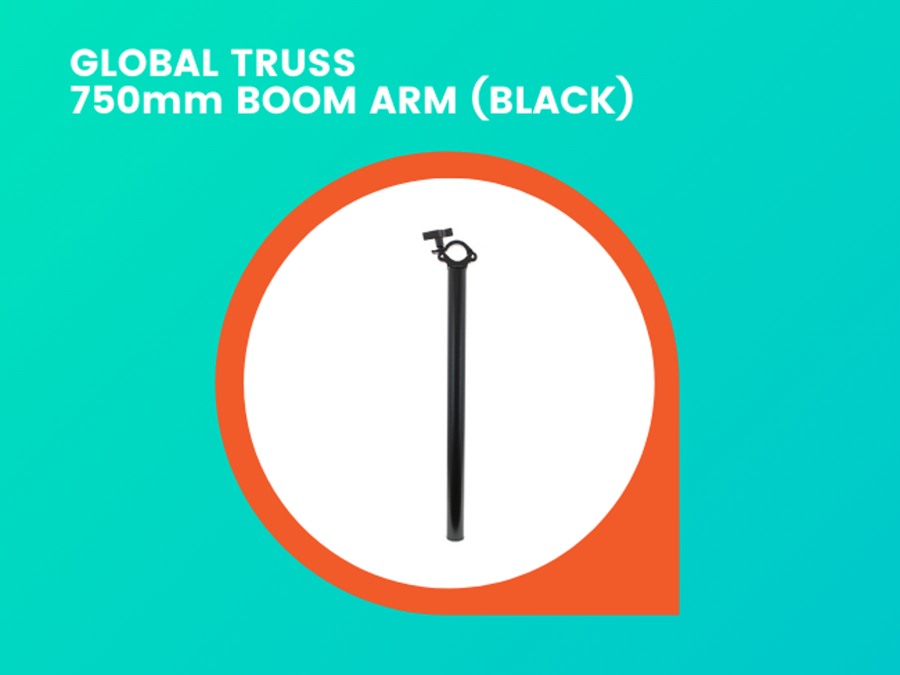 Global truss 750mm boom arm (black)