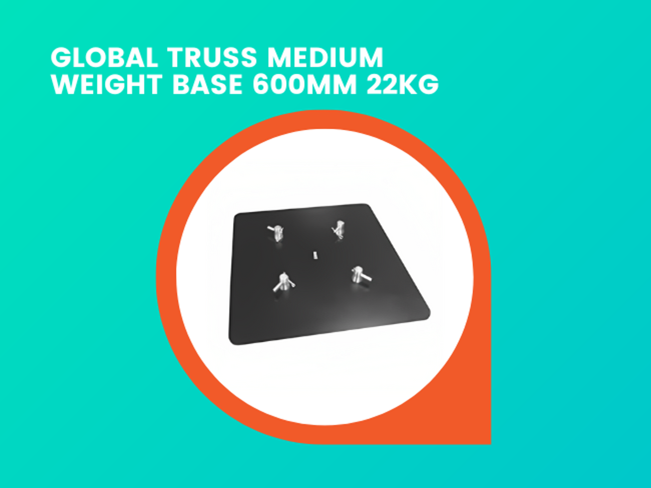 Global truss medium weight base 600mm 22kg