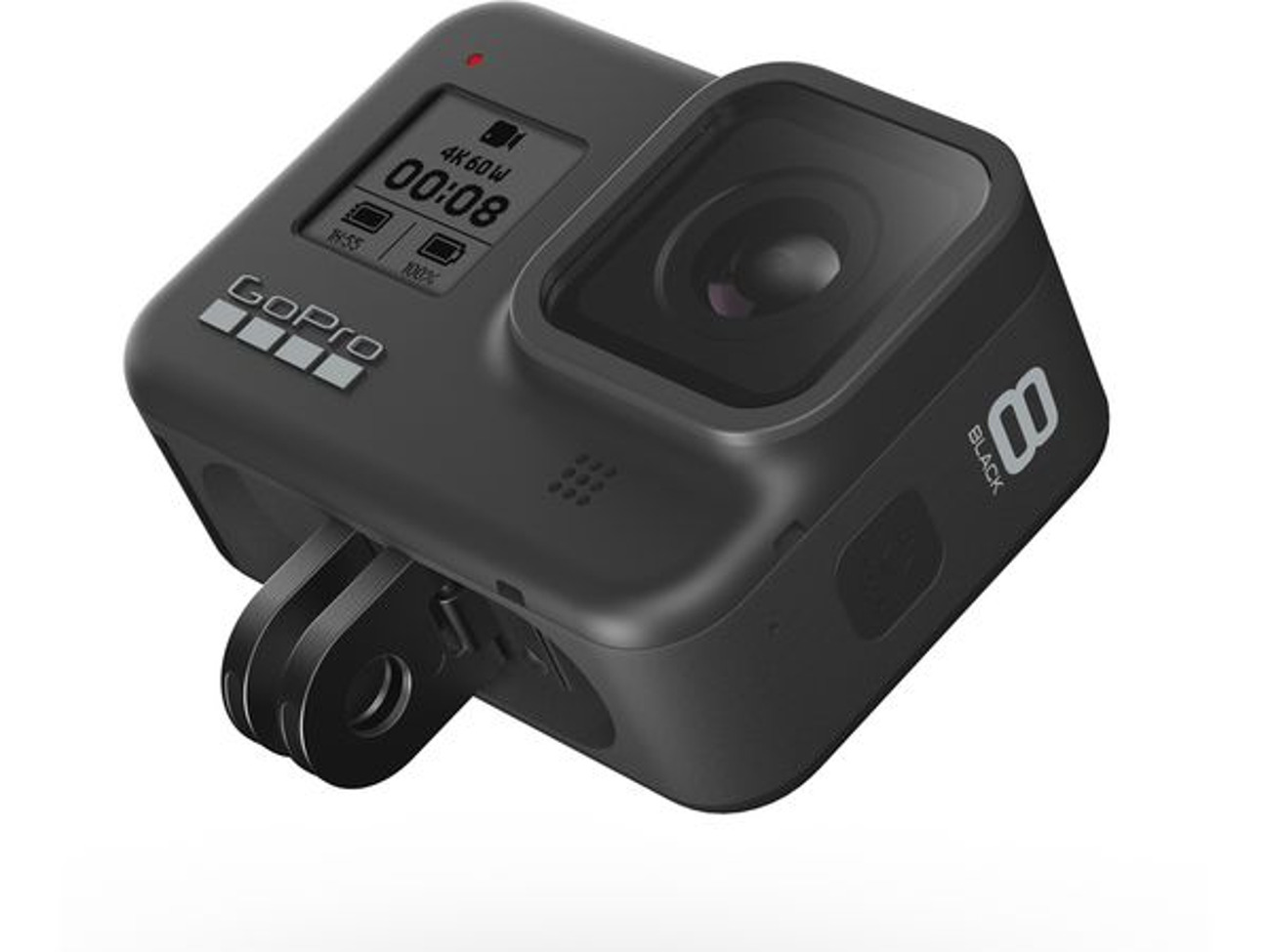 Gopro 8 (go pro full kit - 3 extra batteries + accessories)