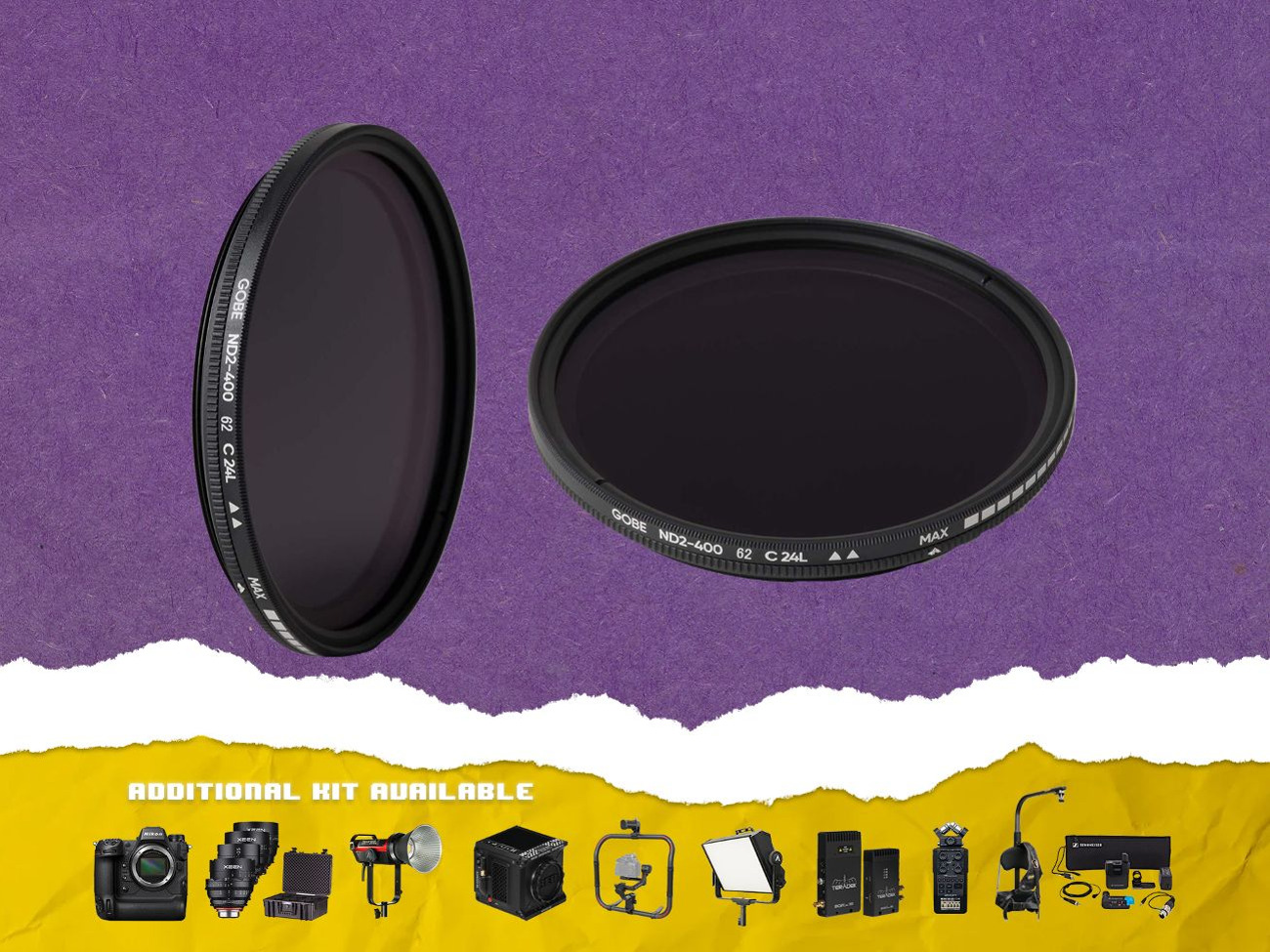 Gobe 62mm nd2-400 variable nd lens filter