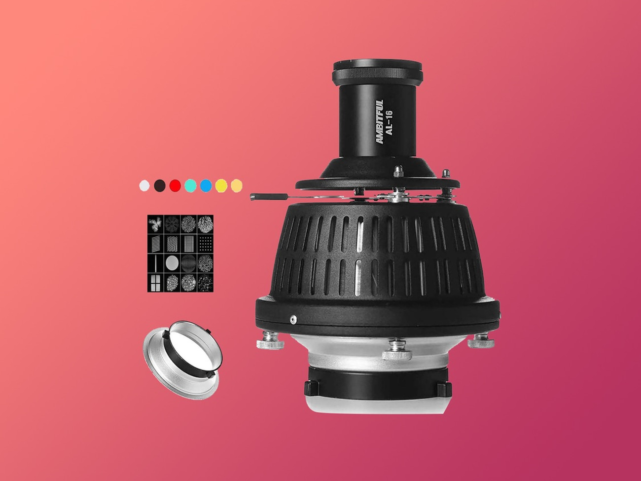 Gobo + filters and gels