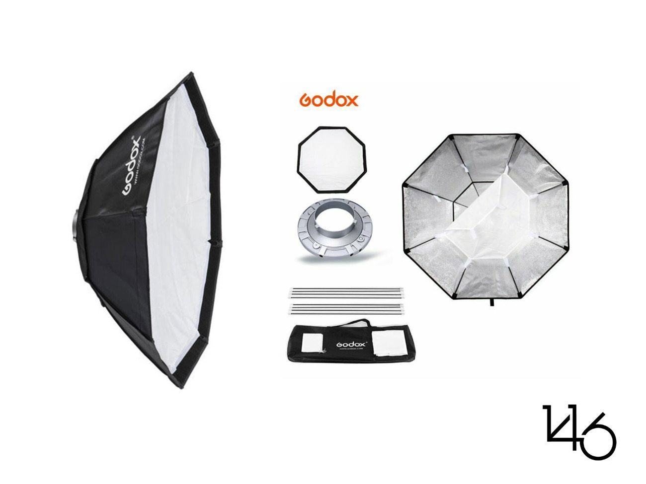 Godox 37" bowens mount octagon softbox 