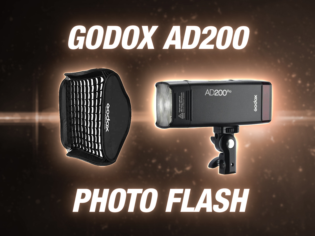 Godox ad200 pocket flash light with softbox 200ws hss ttl