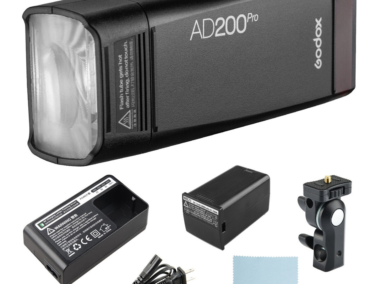 Godox ad200 pro light with accessories + godox xpro ttl wireless trigger