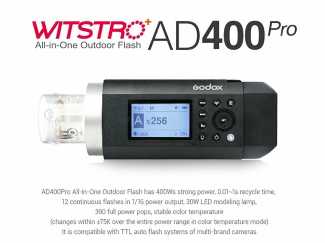 Godox ad400 pro portable flash battery powered