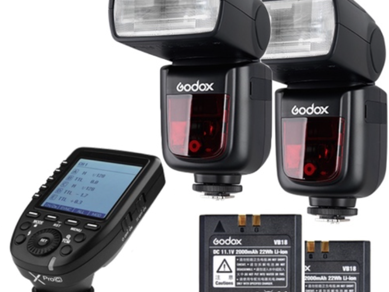 Godox v860iii x 2 (two godox speedlites) + xpro trigger