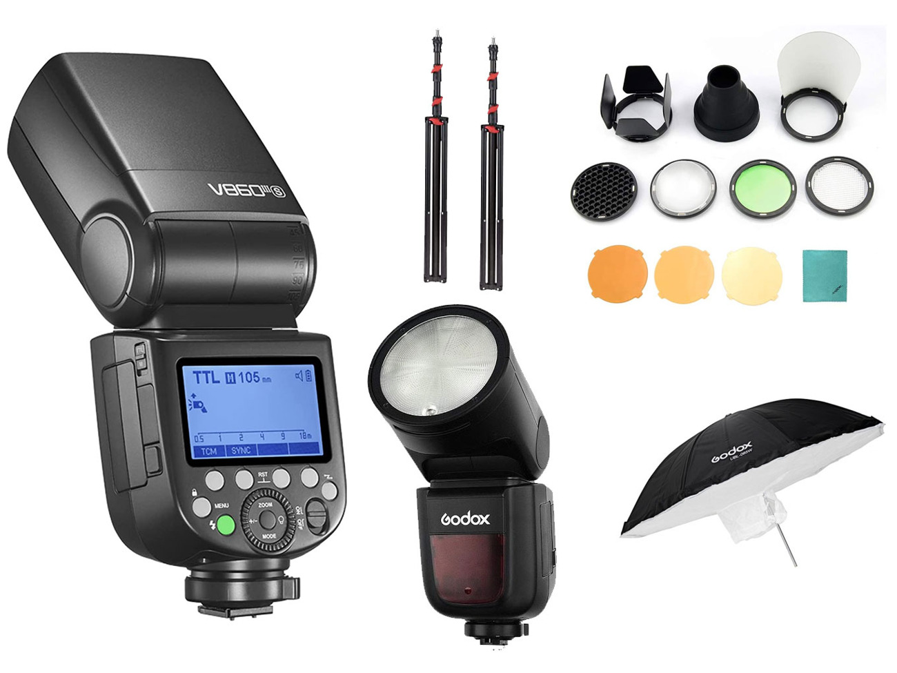 Godox v869iii + v1 flash lights kit + trigger for sony