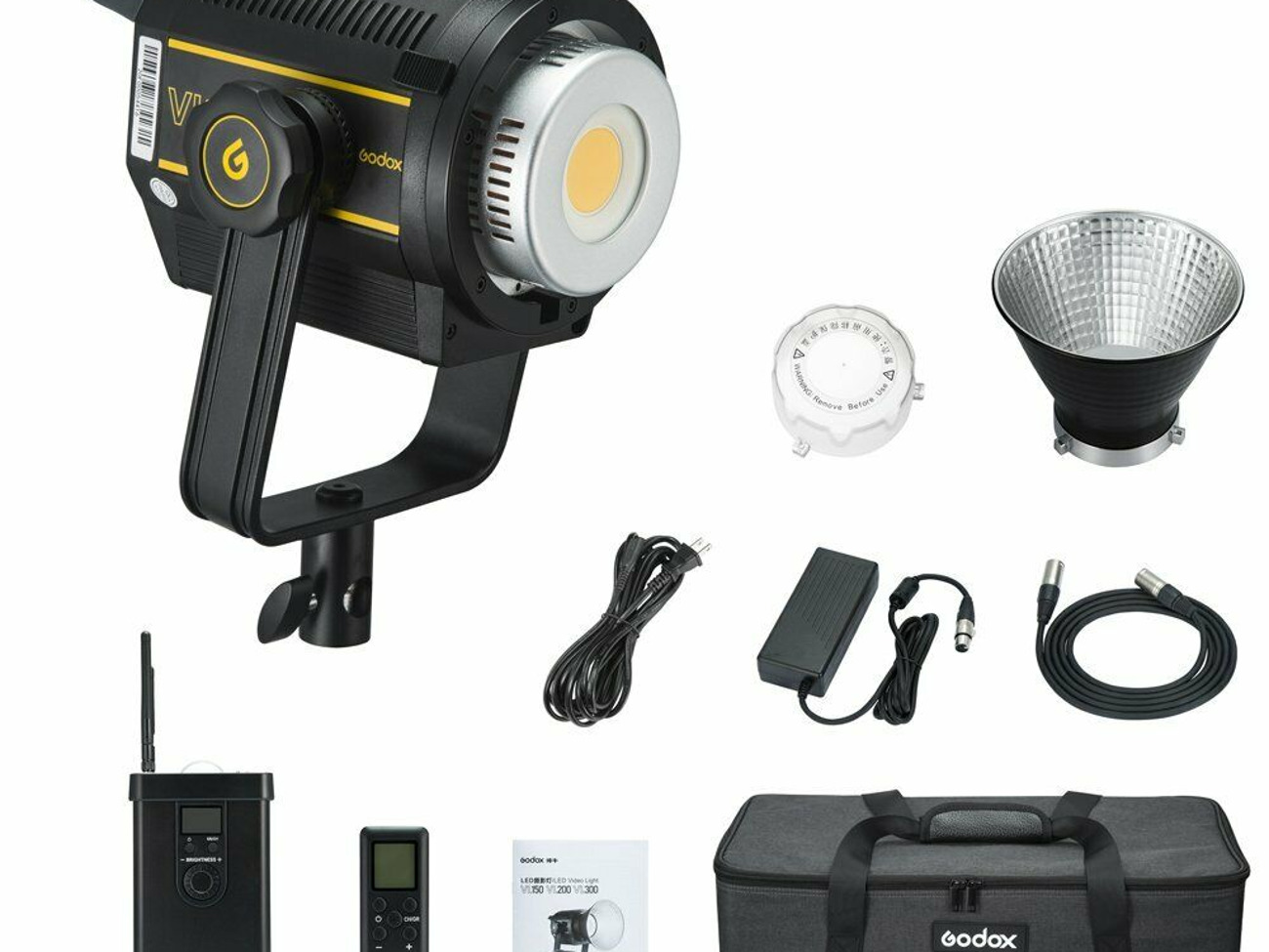 Godox vl-150 150w 5600k studio light with softbox and stand