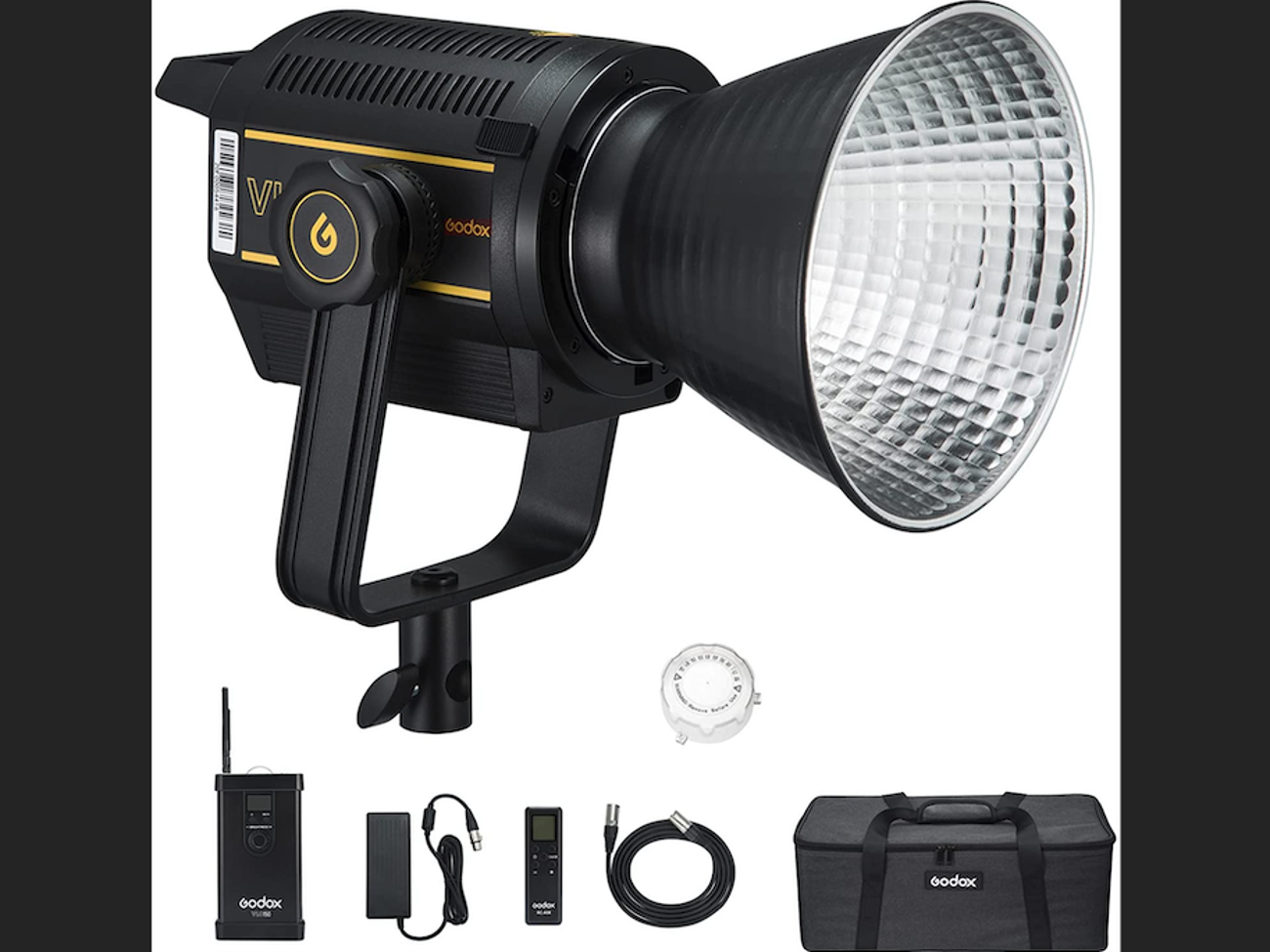 Godox vl150 led video light 5600k with softbox + gels