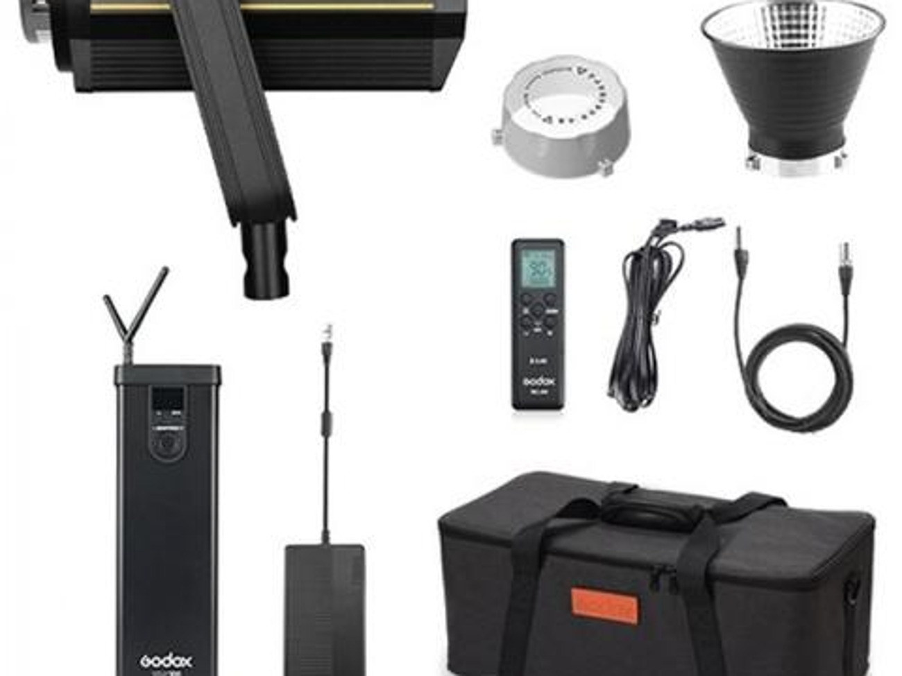 Godox vl300 cob led 300w led light with 4ft softbox