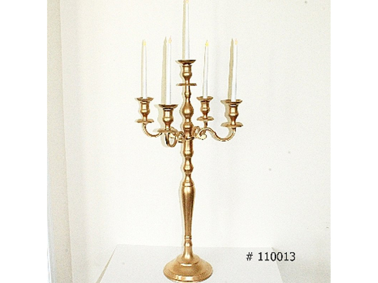 Gold candelabra 36 inch tall # 113013