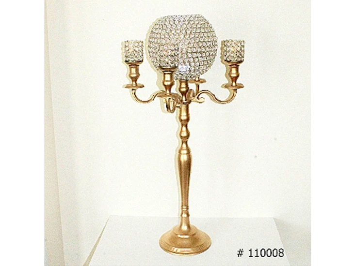 Gold candelabra 37 inch tall # 110008