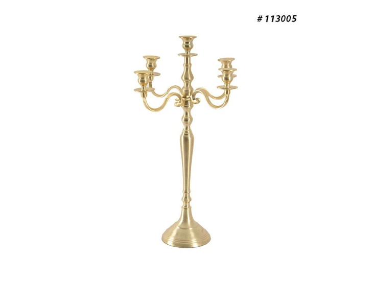 Gold candelabra 45 inch tall # 113005
