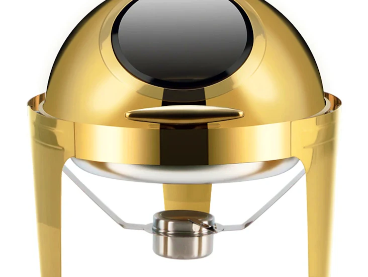Gold roll top chaffing dish - 7 quart