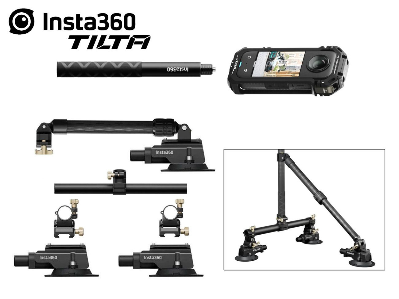 Gopro / 360 invisible car mount rig / gta pov / for x3 / x4 /x5  insta360