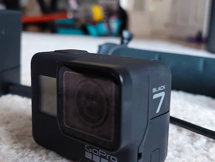 Gopro 7 black action camera.