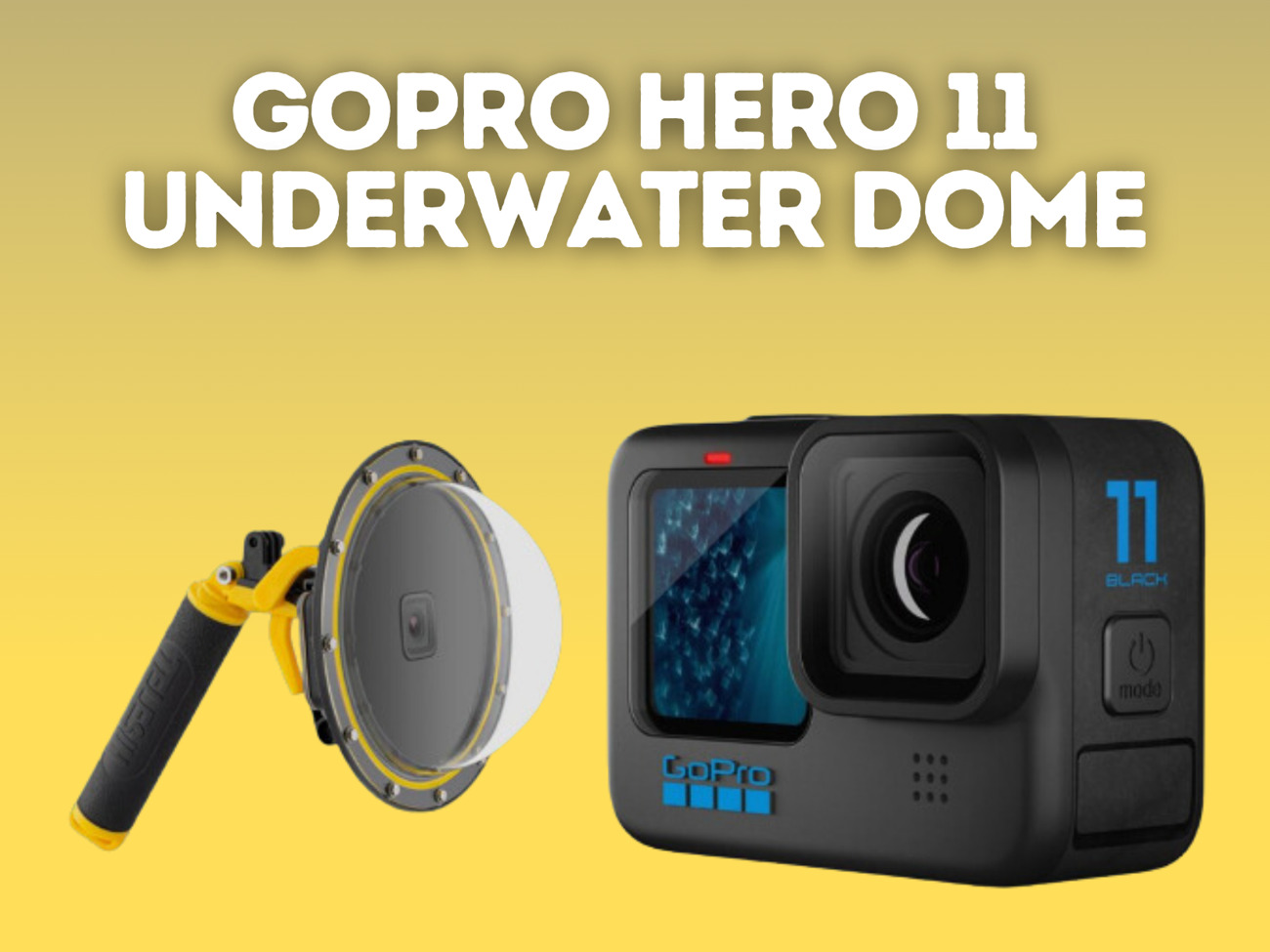 Gopro hero 11 + underwater dome waterproof sport camera